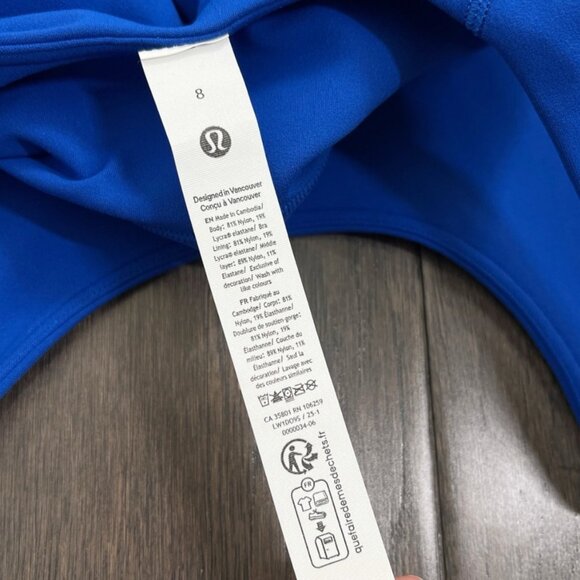 Lululemon NWT Align High-Neck Tank Top *Light Support Galactic Cobalt - Picture 6 of 8